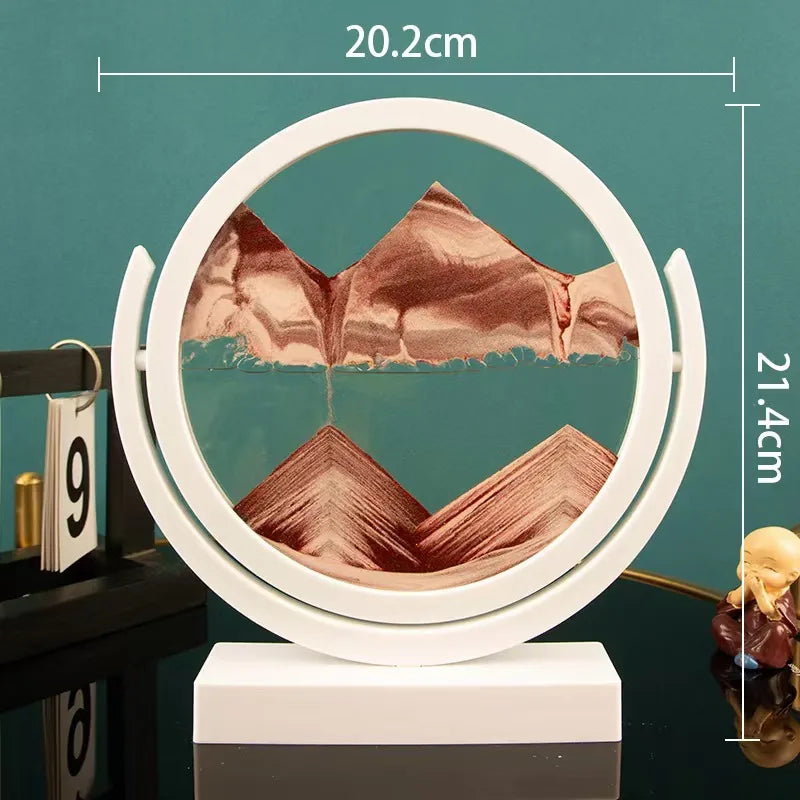 Creative  ornaments liquid decompression quicksand painting office desktop living room bedside table decorations birthday gift