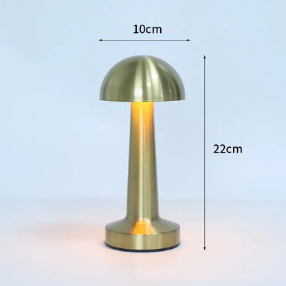 Modern Nordic Creative Bedside Bar Bedroom USB Charging Touch Iron Art Dumbbell Table Lamp Night Light Atmosphere Decorative Lamp