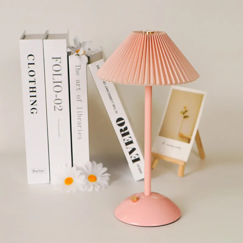 Nordic Fabric Lampshade Charging Living Room Bedside Creative Atmosphere Reading Practical Gift Display Table Lamp