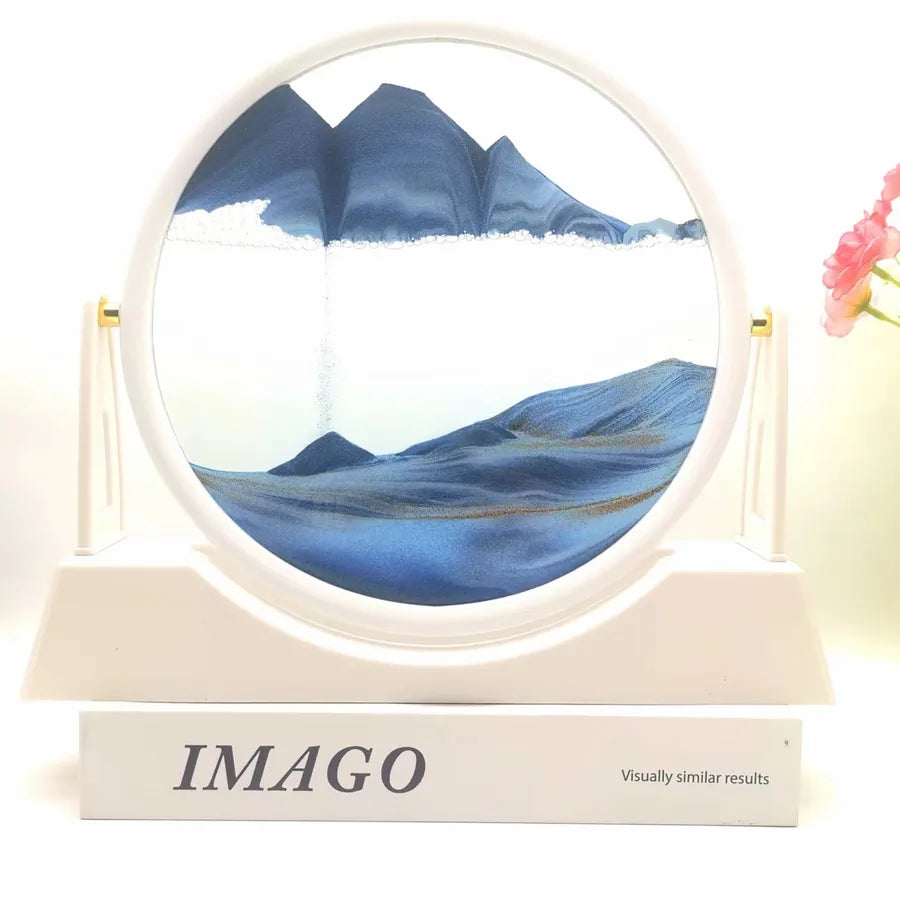 Creative  ornaments liquid decompression quicksand painting office desktop living room bedside table decorations birthday gift