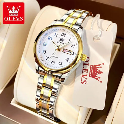 Casual Solid Color Butterfly Double Snap Quartz Women's Watches