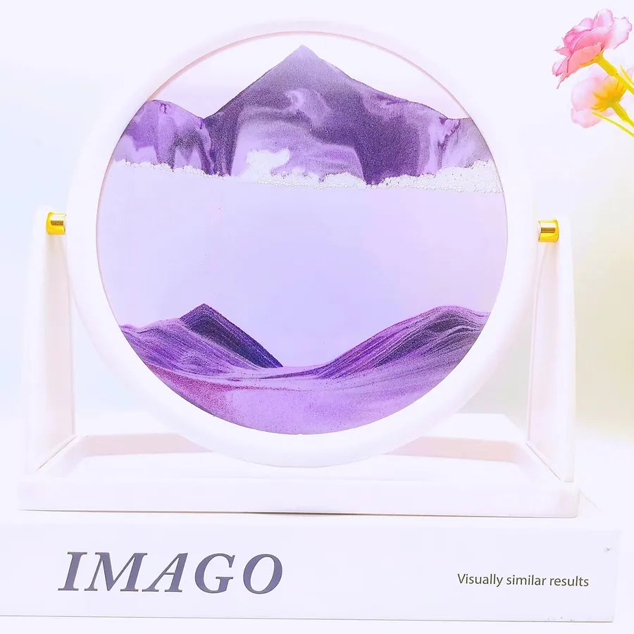 Creative  ornaments liquid decompression quicksand painting office desktop living room bedside table decorations birthday gift