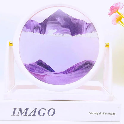 Creative  ornaments liquid decompression quicksand painting office desktop living room bedside table decorations birthday gift