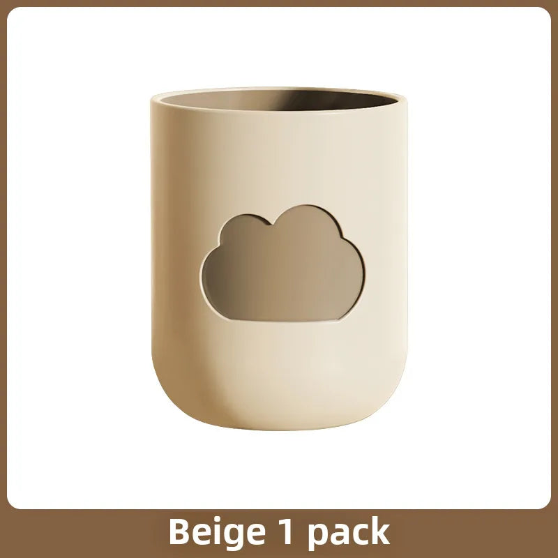 Wash cup wall-mounted toothbrush holder wholesale punch-free toothbrush cup suit wall-mounted household toothbrush holder storage rack