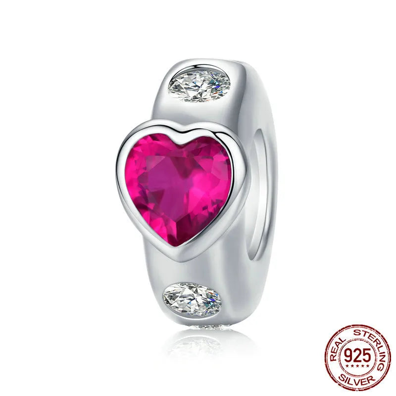 1 Piece 925 Sterling Silver Zircon Castle Fruit Cat Polished Pendant Beads Jewelry Accessories