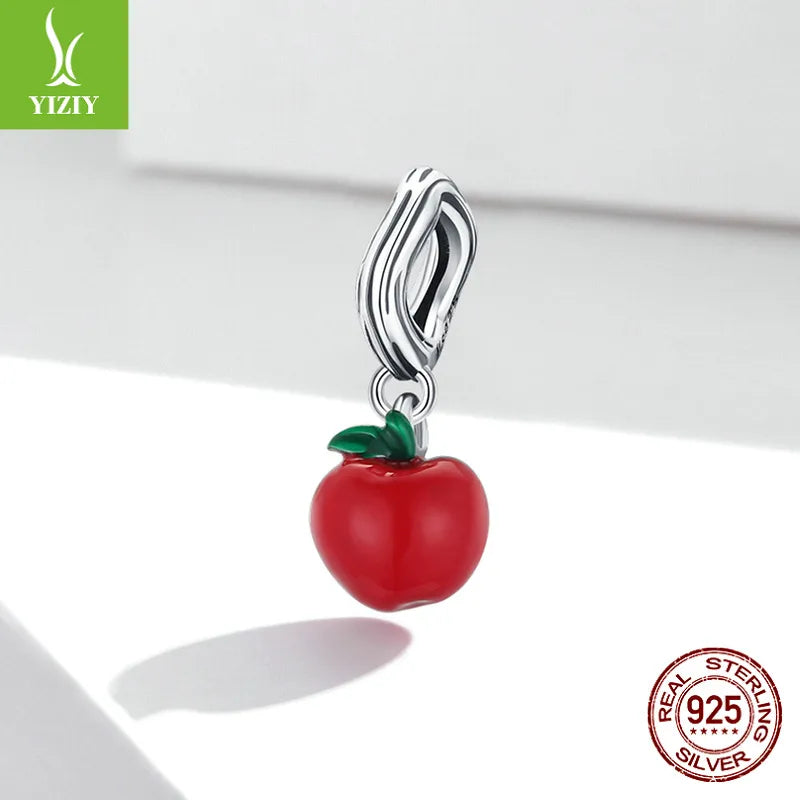 1 Piece 925 Sterling Silver Apple Pendant