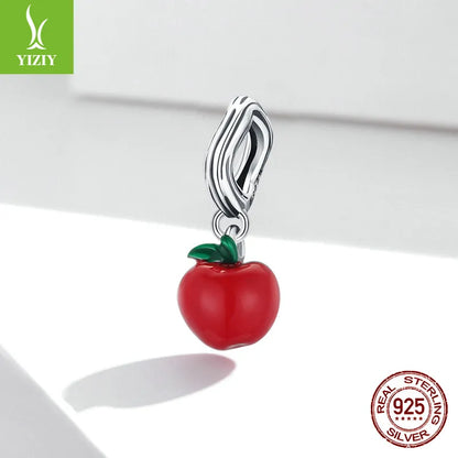 1 Piece 925 Sterling Silver Apple Pendant