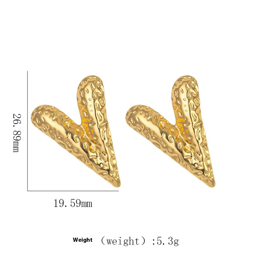 1 Pair Elegant Modern Style Geometric Plating Titanium Steel Ear Studs