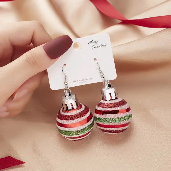 1 Pair Fashion Snowflake Plating Resin Drop Earrings