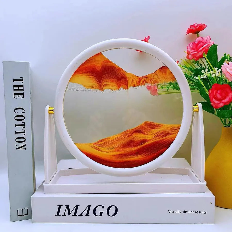 Creative  ornaments liquid decompression quicksand painting office desktop living room bedside table decorations birthday gift