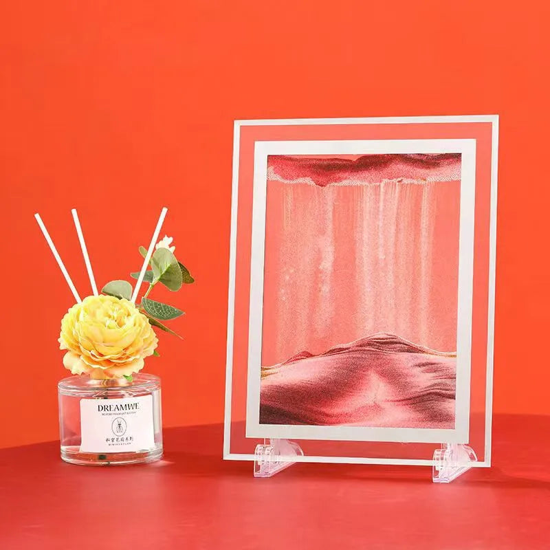 Creative  ornaments liquid decompression quicksand painting office desktop living room bedside table decorations birthday gift