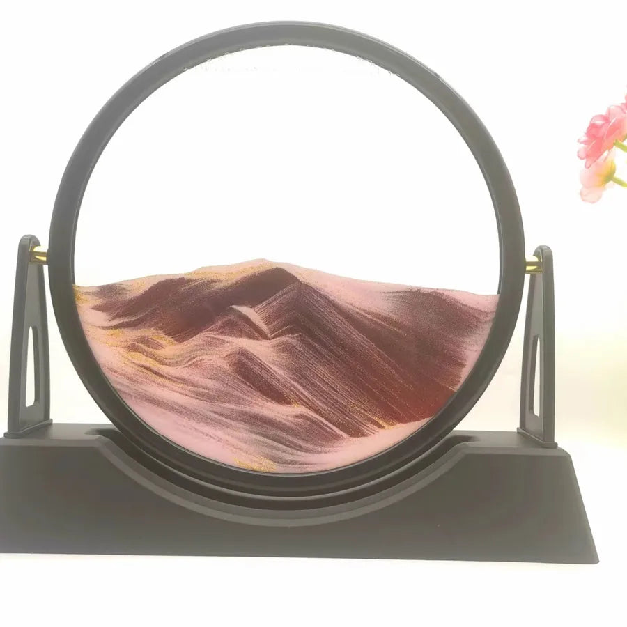 Creative  ornaments liquid decompression quicksand painting office desktop living room bedside table decorations birthday gift