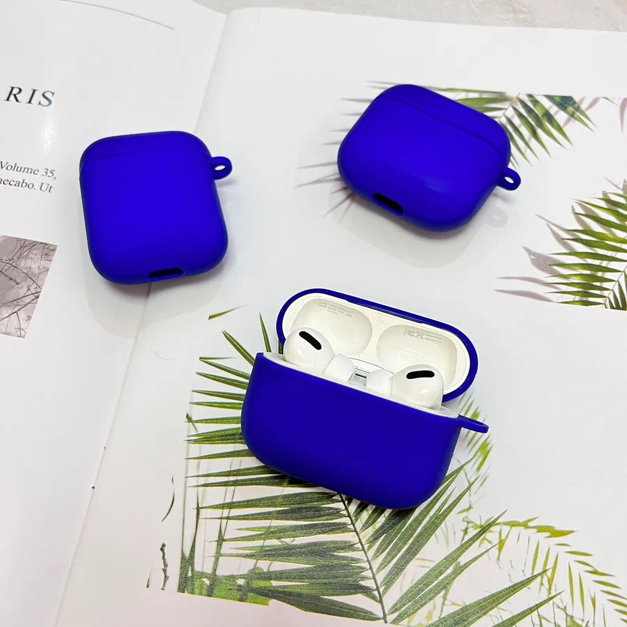 tpu Solid Color Simple Style Bluetooth earphone cover Phone Accessories