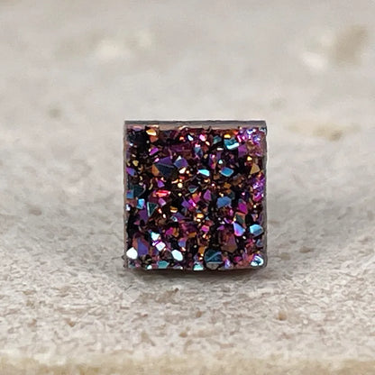 1 Pair Simple Style Geometric Inlay Titanium Steel Rhinestones Ear Cuffs