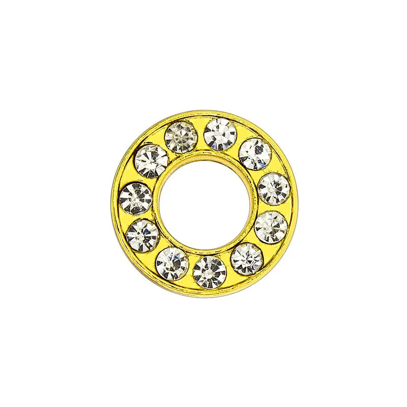 1 Piece 12mm Hole 6~9.9mm Alloy Rhinestones Letter DIY Ornament Accessories Beads