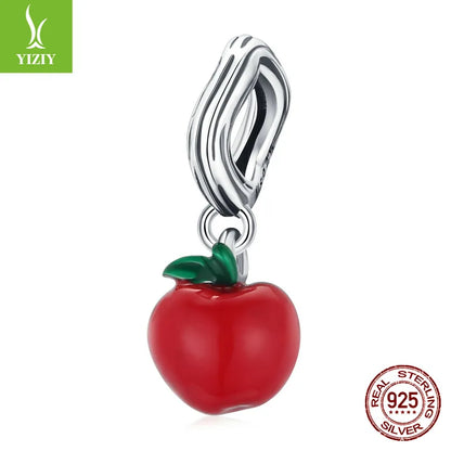 1 Piece 925 Sterling Silver Apple Pendant