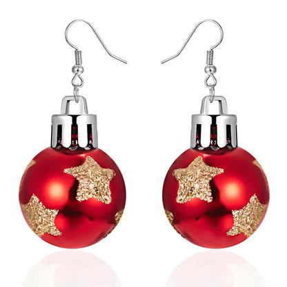 1 Pair Fashion Snowflake Plating Resin Drop Earrings