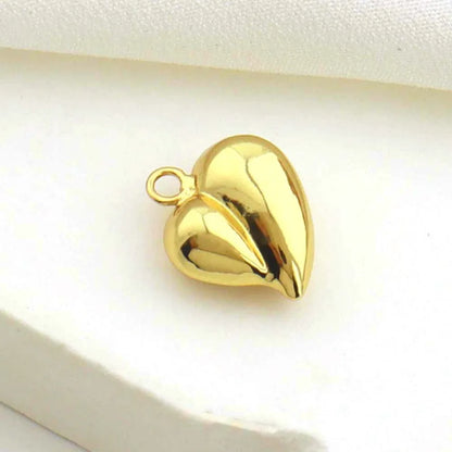 1 Piece 16 * 19mm Copper Star Heart Shape Polished Pendant Jewelry Accessories