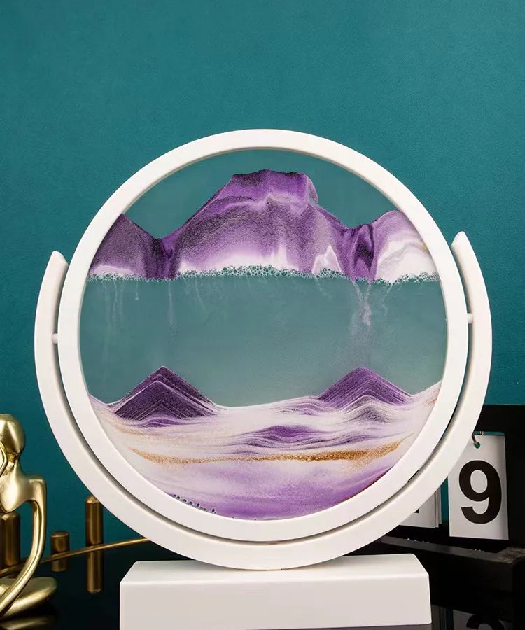 Creative  ornaments liquid decompression quicksand painting office desktop living room bedside table decorations birthday gift