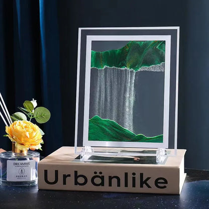 Creative  ornaments liquid decompression quicksand painting office desktop living room bedside table decorations birthday gift