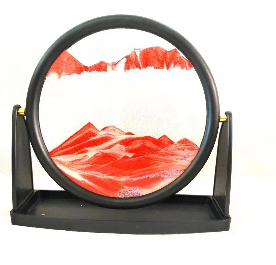 Creative  ornaments liquid decompression quicksand painting office desktop living room bedside table decorations birthday gift