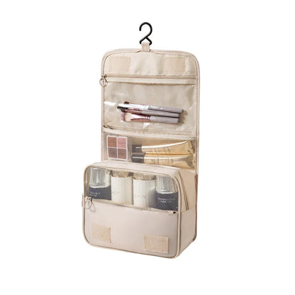 casual solid color oxford cloth toiletry bag