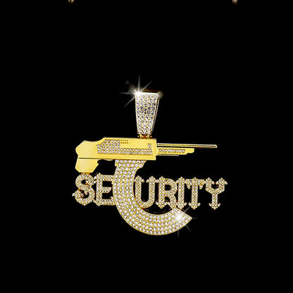 1 Piece Alloy Rhinestones Charms Pendant Necklace