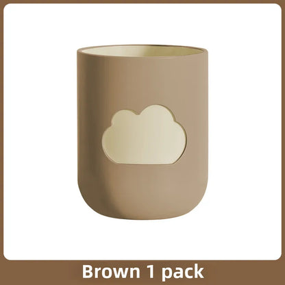 Wash cup wall-mounted toothbrush holder wholesale punch-free toothbrush cup suit wall-mounted household toothbrush holder storage rack