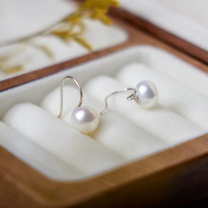 1 Pair Freshwater Pearl Geometric Earrings