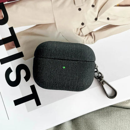 Pu Leather Solid Color Simple Style Bluetooth earbuds case Phone Accessories