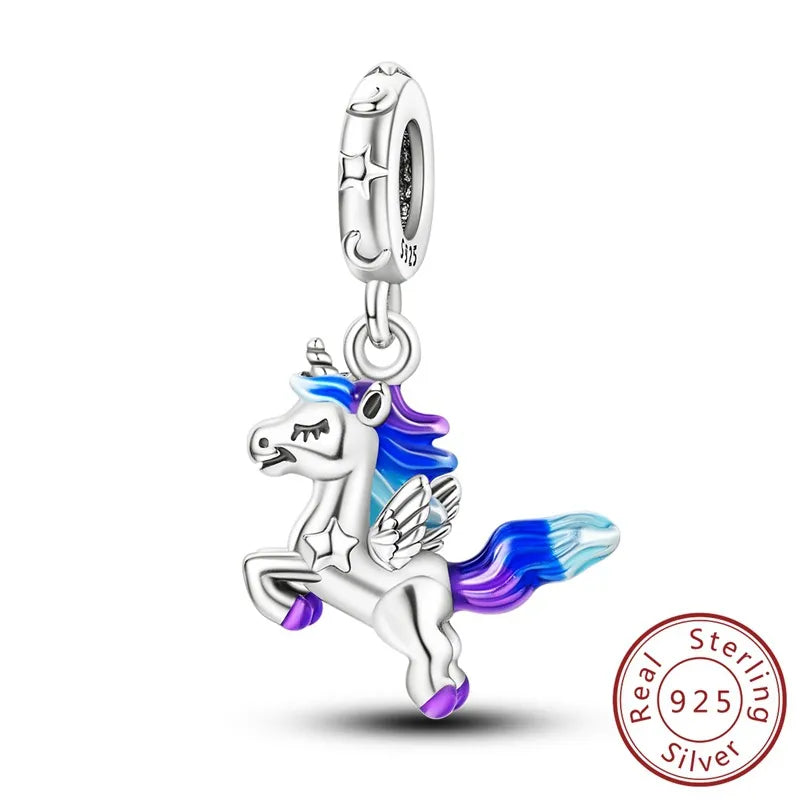 1 Piece 12*11.9mm 925 Sterling Silver Zircon Devil's Eye Bird Pendant Beads Jewelry Accessories