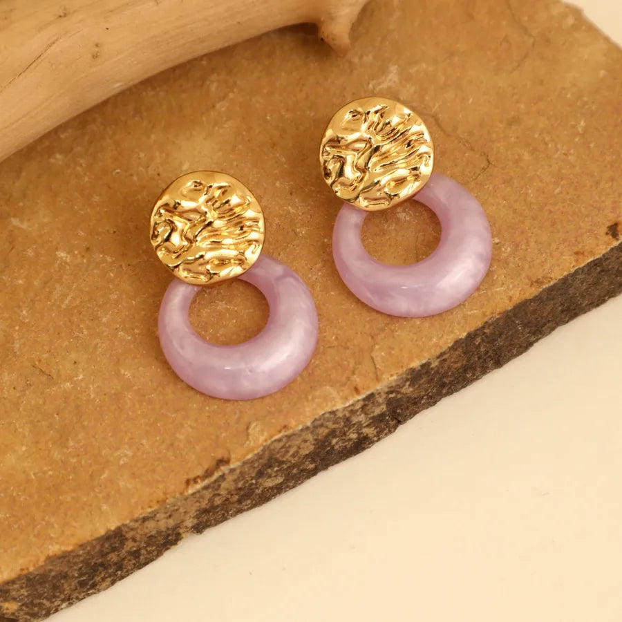 1 Pair IG Style Elegant Cute Round Flower Bow Knot 304 Stainless Steel Ear Studs