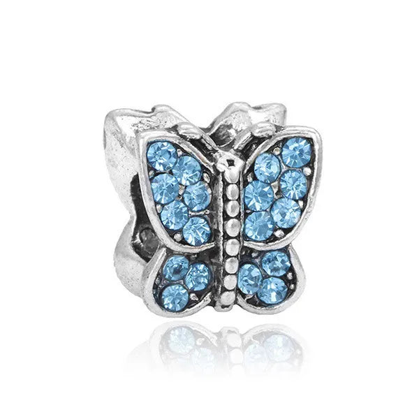 1 Piece 9*10mm Alloy Heart Shape Bow Knot Shell Beads