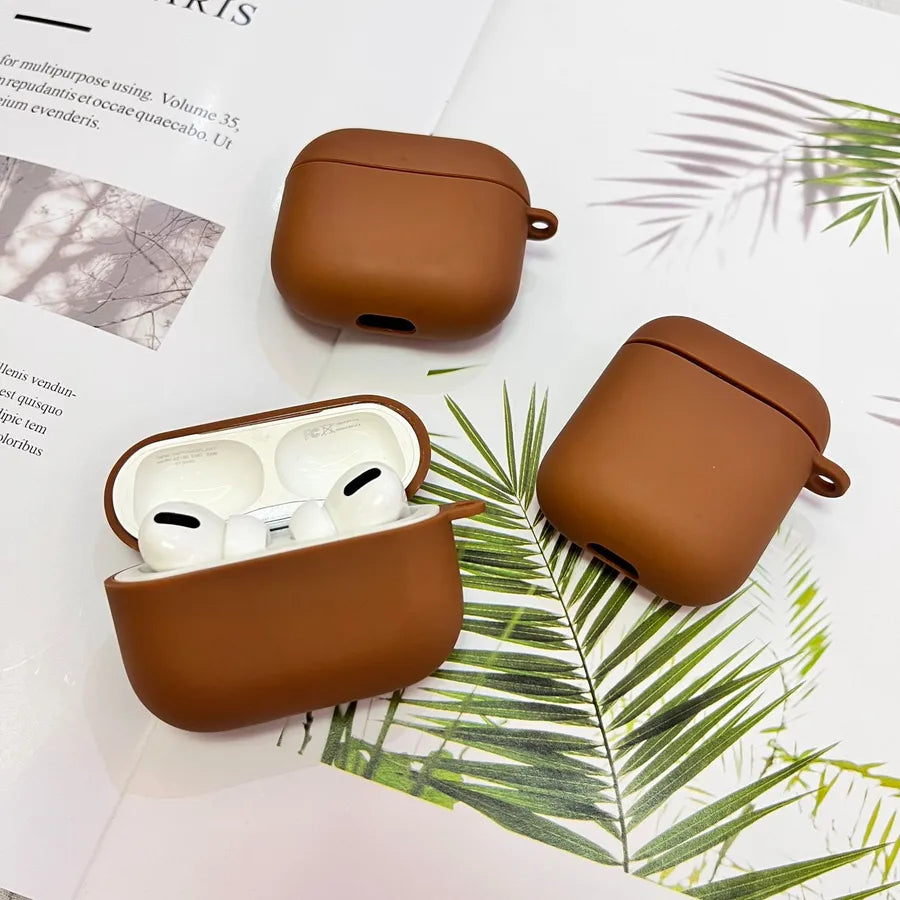 tpu Solid Color Simple Style Bluetooth earphone cover Phone Accessories