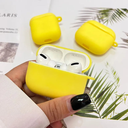 tpu Solid Color Simple Style Bluetooth earphone cover Phone Accessories