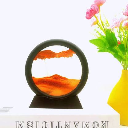 Creative  ornaments liquid decompression quicksand painting office desktop living room bedside table decorations birthday gift