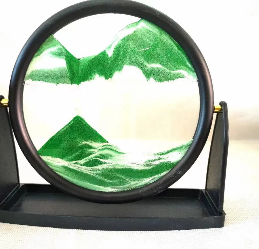 Creative  ornaments liquid decompression quicksand painting office desktop living room bedside table decorations birthday gift