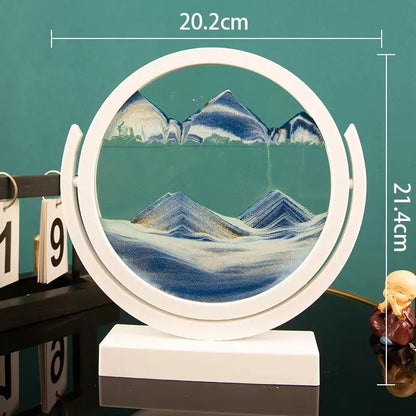 Creative  ornaments liquid decompression quicksand painting office desktop living room bedside table decorations birthday gift