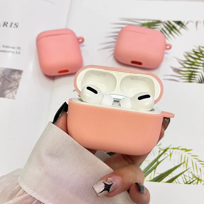 tpu Solid Color Simple Style Bluetooth earphone cover Phone Accessories