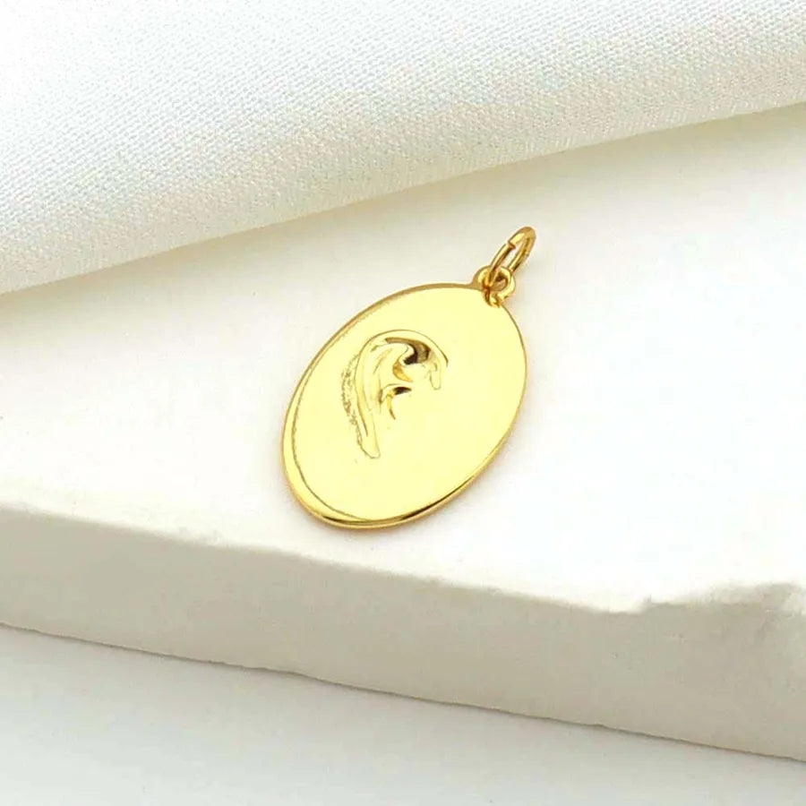 1 Piece 16 * 19mm Copper Star Heart Shape Polished Pendant Jewelry Accessories