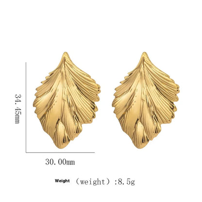 1 Pair Elegant Modern Style Geometric Plating Titanium Steel Ear Studs