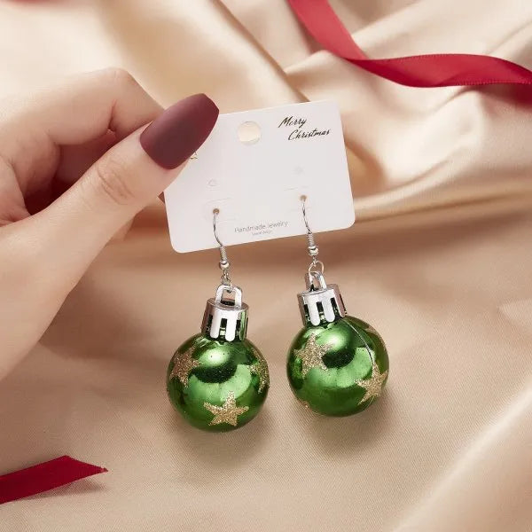 1 Pair Fashion Snowflake Plating Resin Drop Earrings