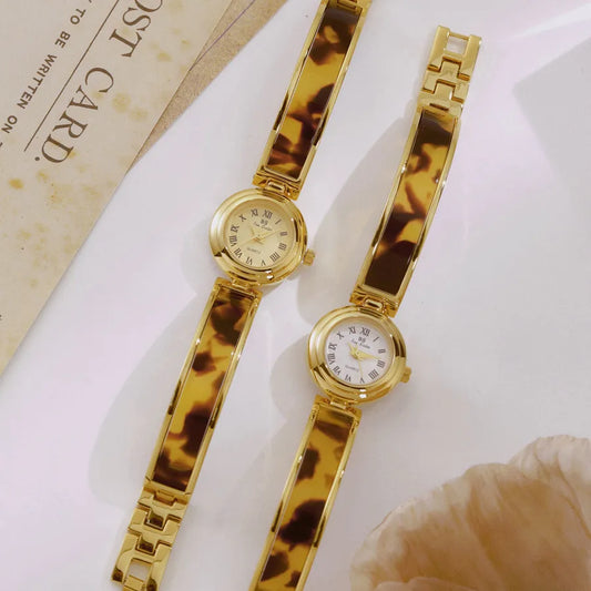 Elegant Solid Color Jewelry Buckle Quartz Watch Women's Watches