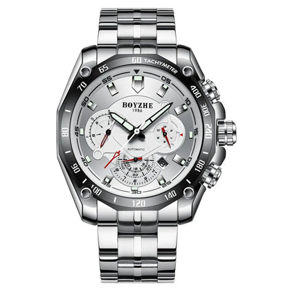 Sports Round Butterfly Double Snap Mechanical Men's Watches