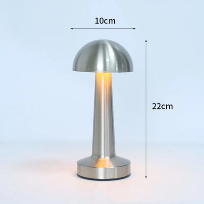 Modern Nordic Creative Bedside Bar Bedroom USB Charging Touch Iron Art Dumbbell Table Lamp Night Light Atmosphere Decorative Lamp