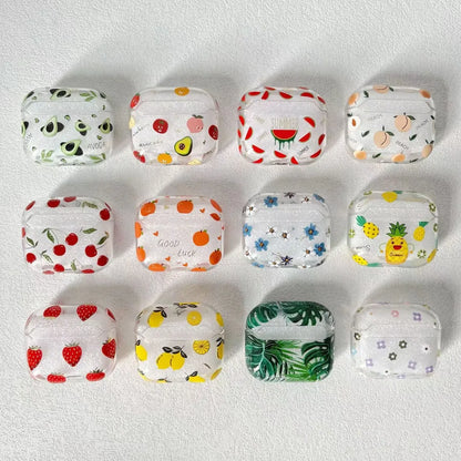 PC Plant Fruit Cute Bluetooth earbuds case Phone Accessories