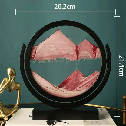 Creative  ornaments liquid decompression quicksand painting office desktop living room bedside table decorations birthday gift