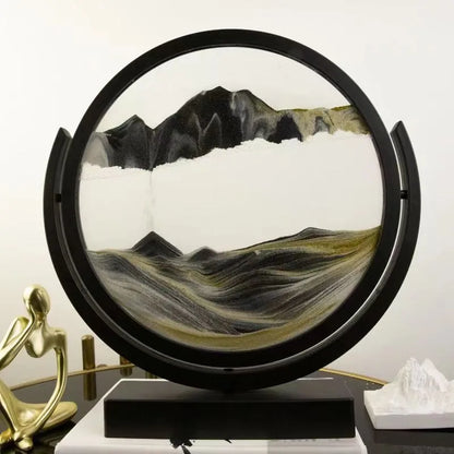 Creative  ornaments liquid decompression quicksand painting office desktop living room bedside table decorations birthday gift