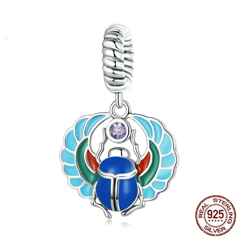 1 Piece 925 Sterling Silver Zircon Solid Color Pendant Jewelry Accessories