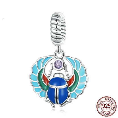 1 Piece 925 Sterling Silver Zircon Solid Color Pendant Jewelry Accessories